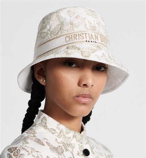 dior toile de jouy small brim bucket hat|D.